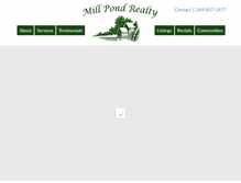 Tablet Screenshot of millpondrealty.com